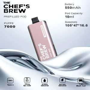 THE CHEF’S BREW 廚師佳釀可換彈電子煙套組｜米其林風味 x 陶瓷芯長效續航