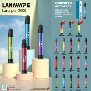 LANA PEN 2000口 一次性電子菸】抛棄式電子菸|輕巧迷人|台灣現貨快速出貨|方便攜帶