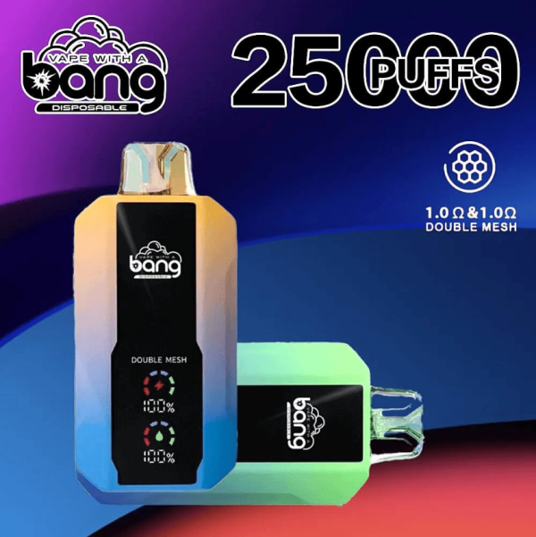 Bang 25000 Puffs 超大屏幕 超大容量可充電拋棄式電子煙 台灣現貨 - 图片 2