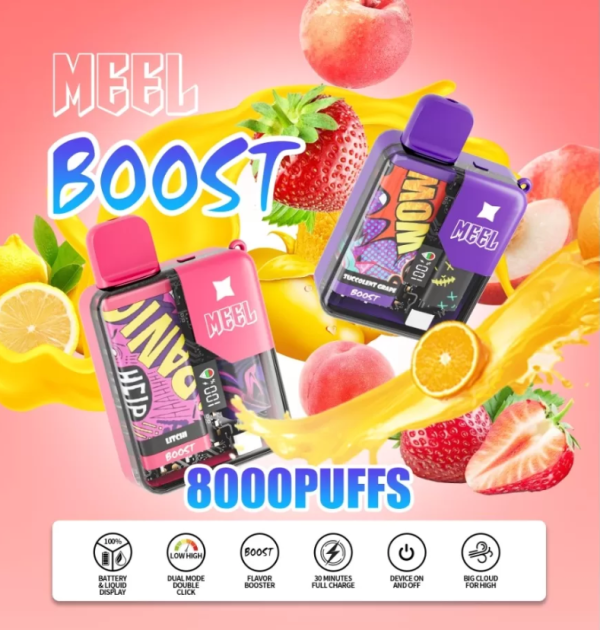 MEEL BOOST 8000口 一次性電子煙 麻將拋棄式電子菸 大容量 台灣電子煙批發 711到付 台灣出貨 - 图片 2