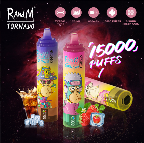 拋棄式電子煙 FUMOT RandM 15000 Puffs 歐美爆款 台灣現貨 - 图片 3