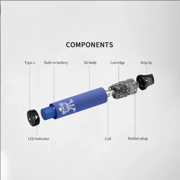 將軍S1 DISPOSABLE BARS 一次性註油電子煙主機 拋棄式電子煙 可重複註油 台灣電子煙批發 台灣現貨 - 图片 4