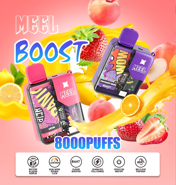 MEEL BOOST 8000口 一次性電子煙｜麻將造型拋棄式電子菸｜大容量持久體驗｜台灣現貨快速出貨 - 图片 4