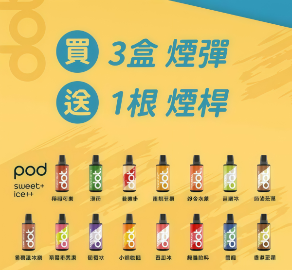 【佩特里煙彈】DOT SWITCH 雾化弹|3.5ml 2000口|買三盒送主機|台灣現貨快速出貨 - 图片 5
