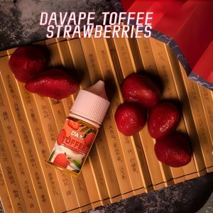 【DAVAPE TOFFEE STRAWBERRIES 煙油】草莓太妃糖 30ml/60ml(0/30mg)|711到付|台灣現貨供應