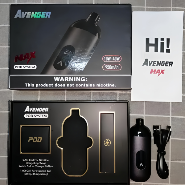 【AVENGER MAX 復仇者小煙主機】40W輸出|Type-C快充設計|0.6Q/1.0Ω成品芯|台灣現貨快速出貨 - 图片 2
