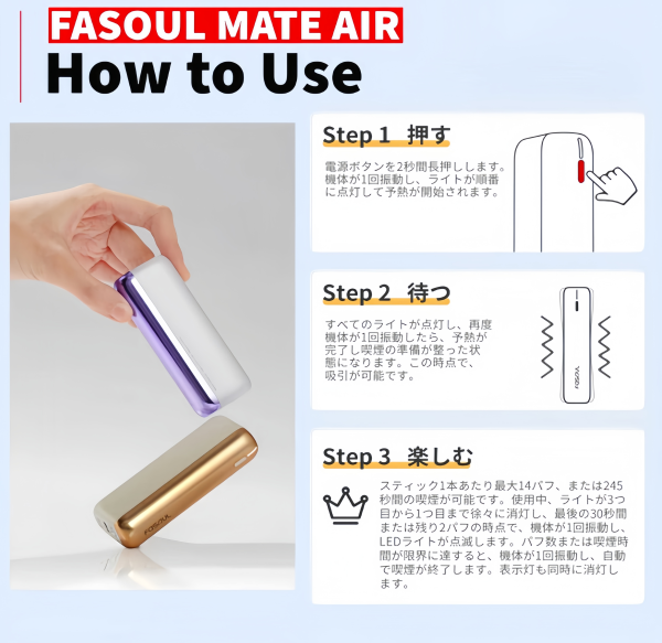 【Fasoul Mate Air 二回機升級版】Terea專用加熱煙機｜新品上市｜台灣現貨快速出貨 - 图片 2