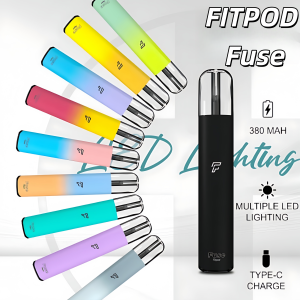 【FITPOD Fuse 主機】通用 RELX 4代/5代煙彈｜輕巧彩燈款小煙桿｜台灣現貨快速出貨
